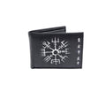 Tätowierte Mini Geldtasche Rindsleder schwarz "VALHALLA"
