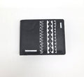 Tätowierte Geldtasche Rindsleder schwarz "MAORI"