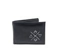 Tätowierte Mini Geldtasche Rindsleder schwarz "4-ELEMENTE"